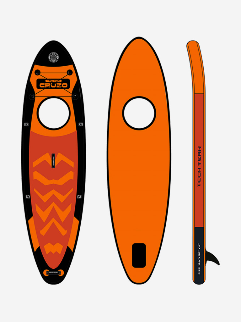Сапборд TECHTEAM Cruzo (orange) 290x77x10 см (с окном)