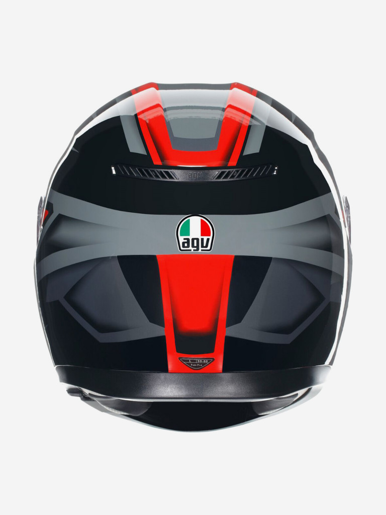 Мотошлем интеграл AGV K3 E2206 MPLK Compound Black/Red