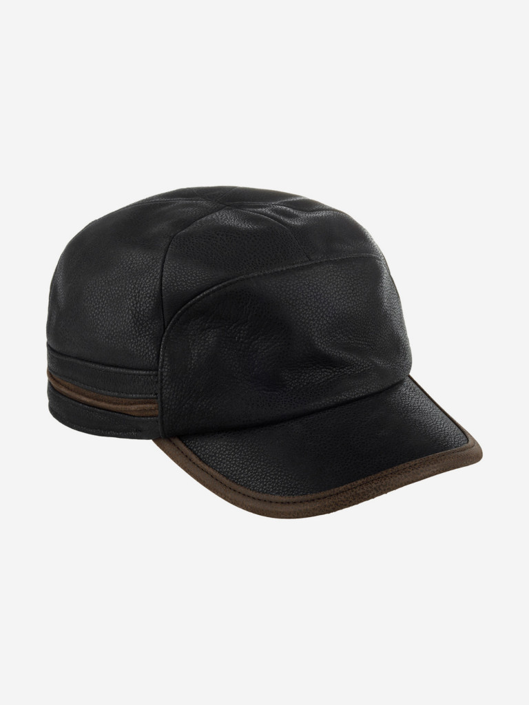 Бейсболка STETSON 7777301 BASEBALL CAP COWHIDE EF (черный)