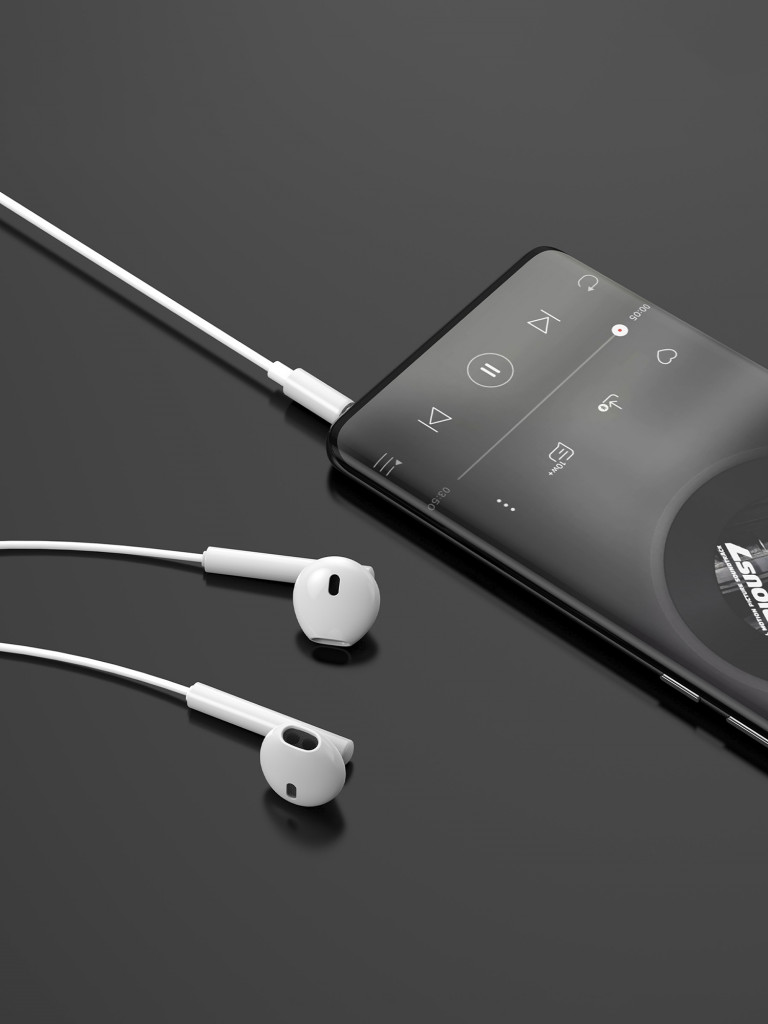 Стереогарнитура Stereo Air jack 3.5 mm, 1.2 метра
