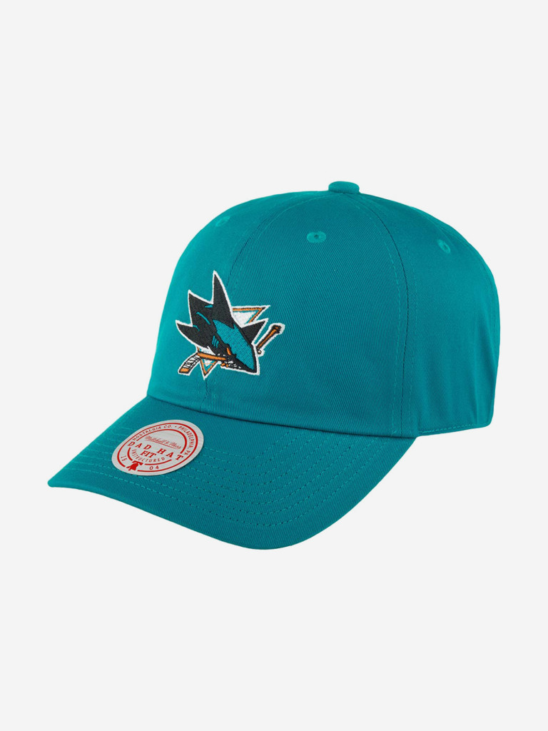 Бейсболка MITCHELL NESS HLUX5369-SJSYYPPPTEAL San Jose Sharks NHL (голубой)