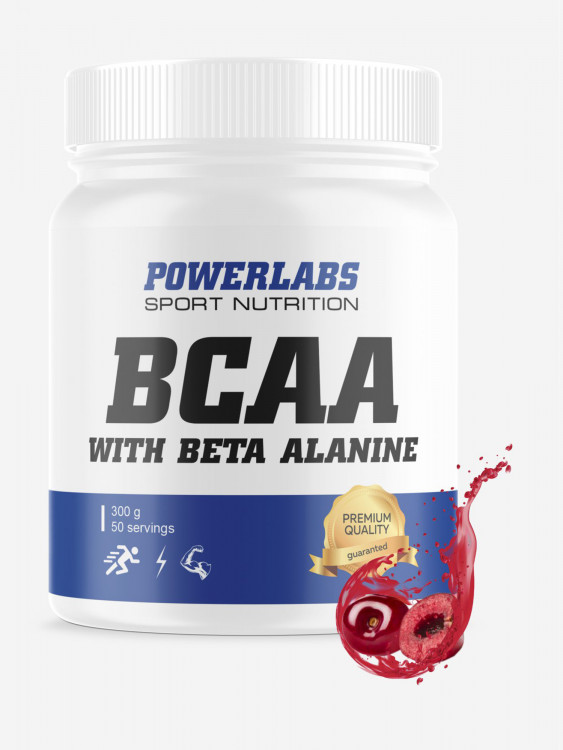 BCAA Beta-Alanine, Powerlabs, 300 г, вишня