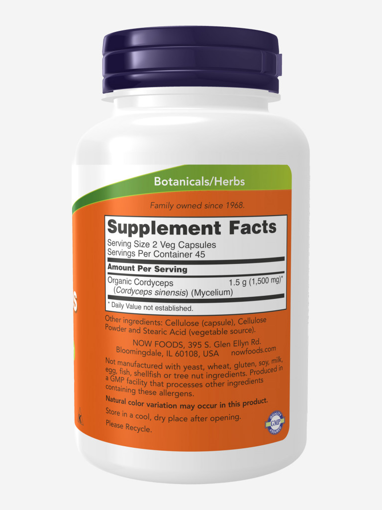 NOW Кордицепс 900мг 90капс