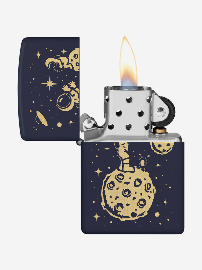 Зажигалка бензиновая ветроустойчивая Zippo Lost in Space Design Navy Matte