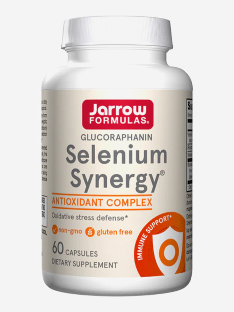 БАД, Селен метил 200 мг с Витамин Е, рибофлавин, Jarrow Formulas Selenium Synergy, 60 caps