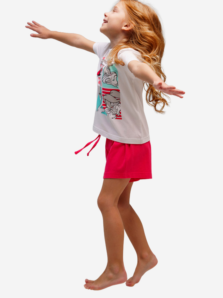 Комплект для девочек: футболка, шорты PlayToday
