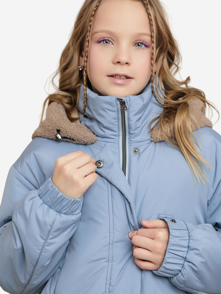 Куртка утепленная для девочки batik Шерил голубая лисица