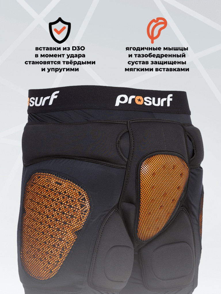 Защитные Шорты Prosurf Protection Short Full Black