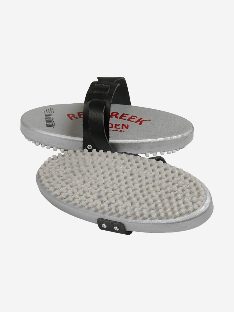 Щётка RED CREEK Oval White Nilon, Racing Silver, мягкий белый нейлон, овальная