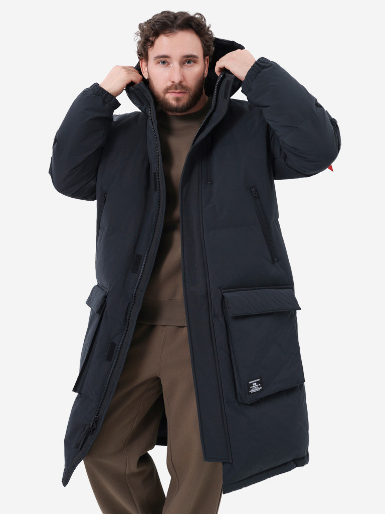 Пуховик длинный зимний мужской Long Puffer Parka Alpha Industries