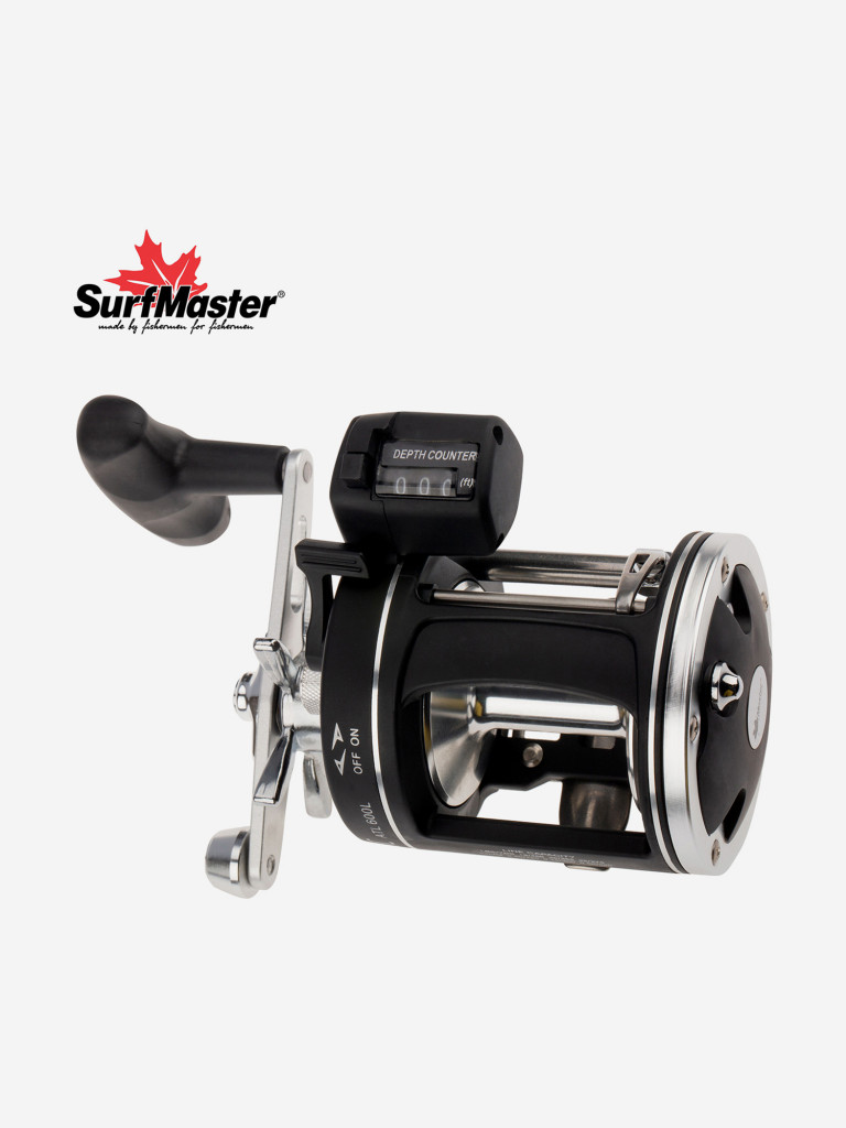 Катушка мультипликаторная Surf Master Atlantic ATL 600 4bb L со счётчиком