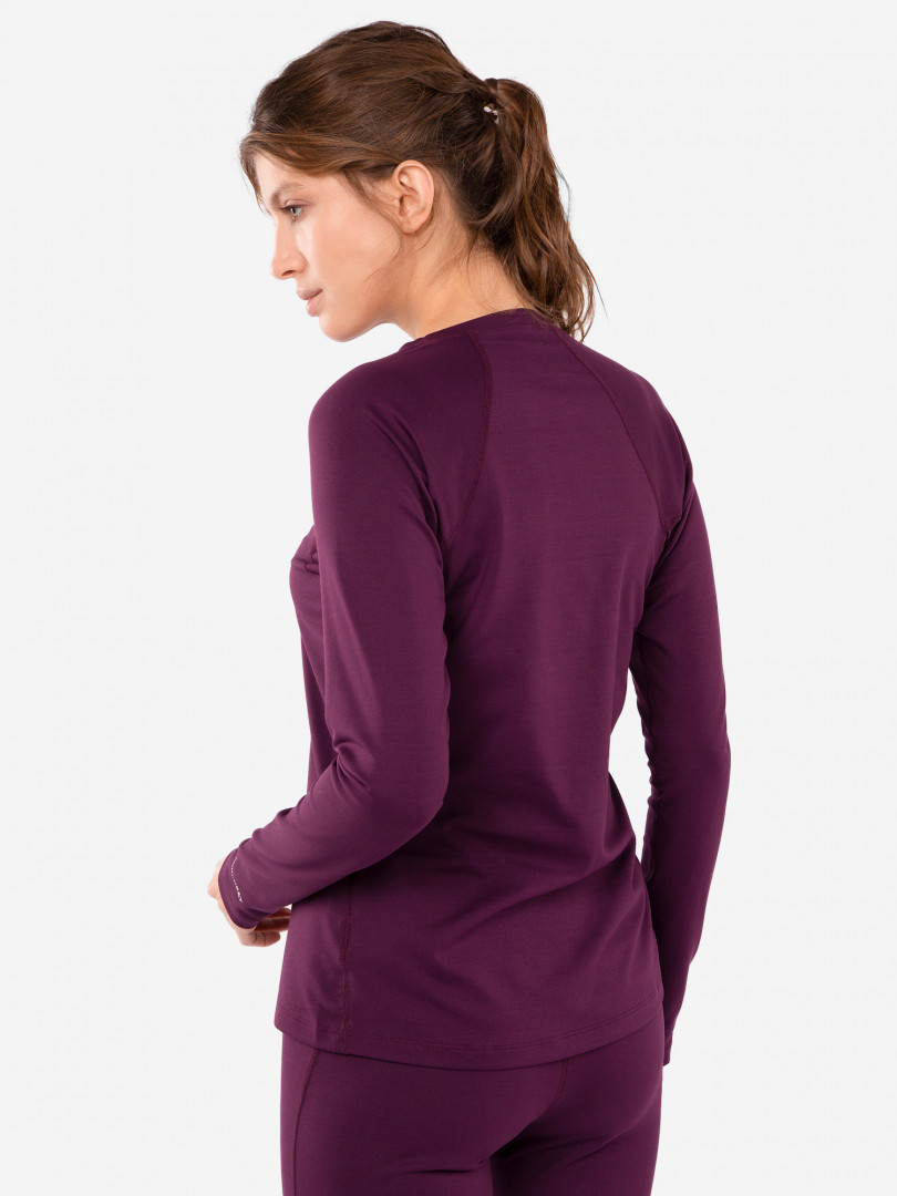 фото Термобелье верх женское columbia heavyweight stretch long sleeve top, красный