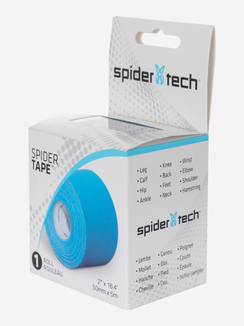 фото Тейп spidertech, 5 см х 5 м, голубой