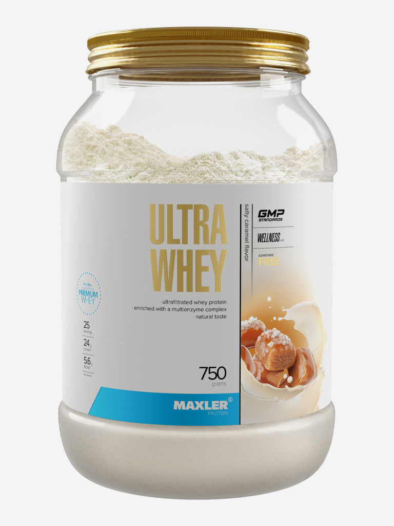 Протеин сывороточный Maxler, порошок, 750 г - Соленая карамель