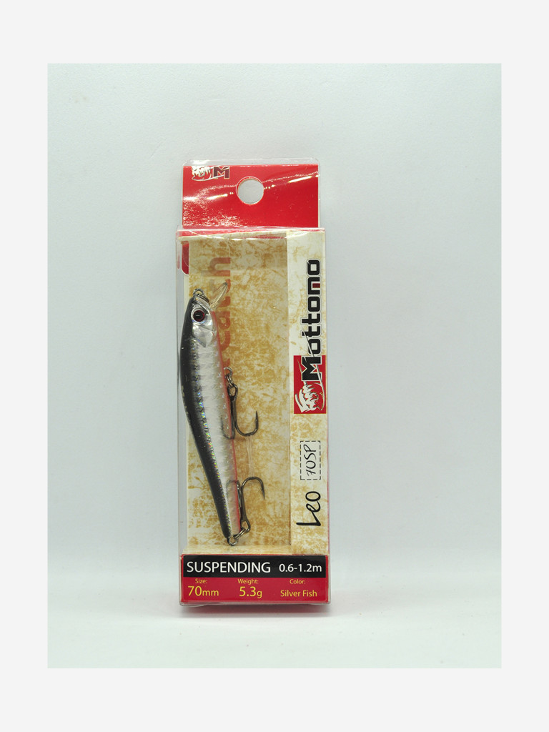 Воблер Mottomo Leo 70SP 5,3g Silver Fish