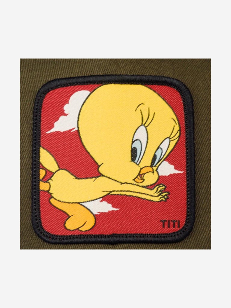 Бейсболка с сеточкой CAPSLAB CL/LOO2/1/TIT2 Looney Tunes Tweety Pie (оливковый)