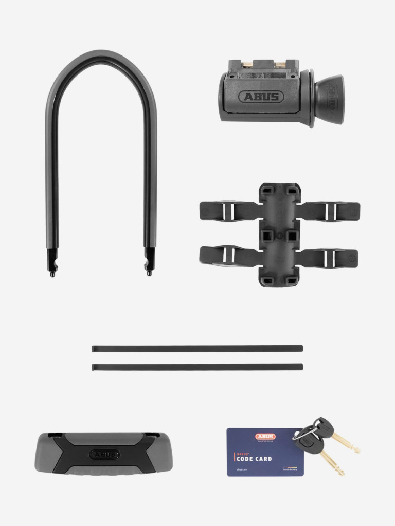 ABUS замок велосипедный унисекс GRANIT Xplus 540/160HB230 черный, дуга 17мм, с креплением, ур.15
