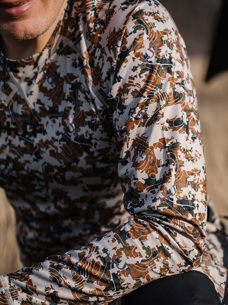 Лонгслив мужской H.U.T. VORGA для охоты, камуфляж