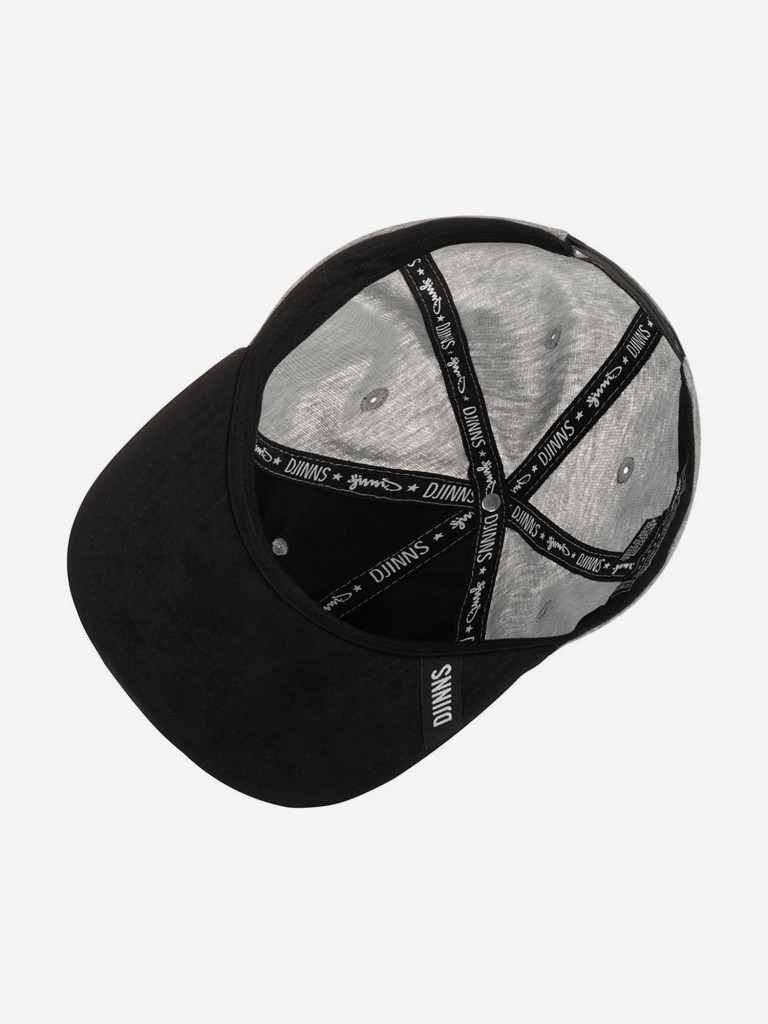 Бейсболка с прямым козырьком DJINNS 6-PANEL SNAPBACK Heather Plate (серый)