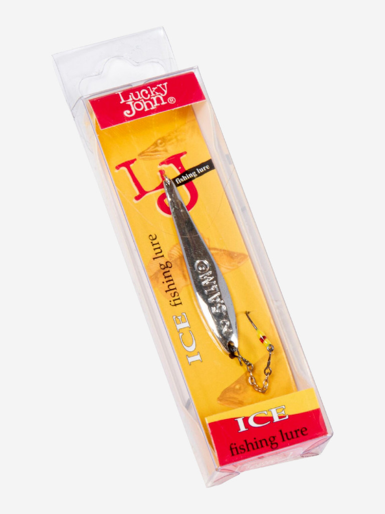 Блесна вертикальная зимняя Lucky John S-2-Z с цепочкой и крючком, вес 3.5г