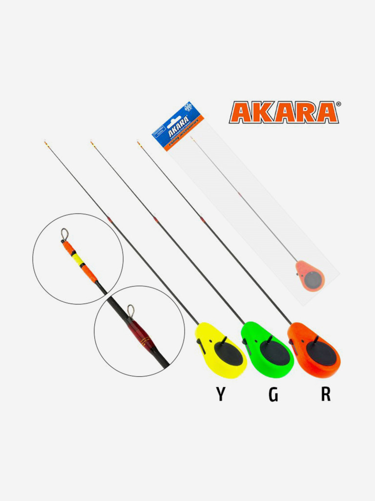 Удочка зимняя Akara Detent F 355 (1,0-8,0г) Red