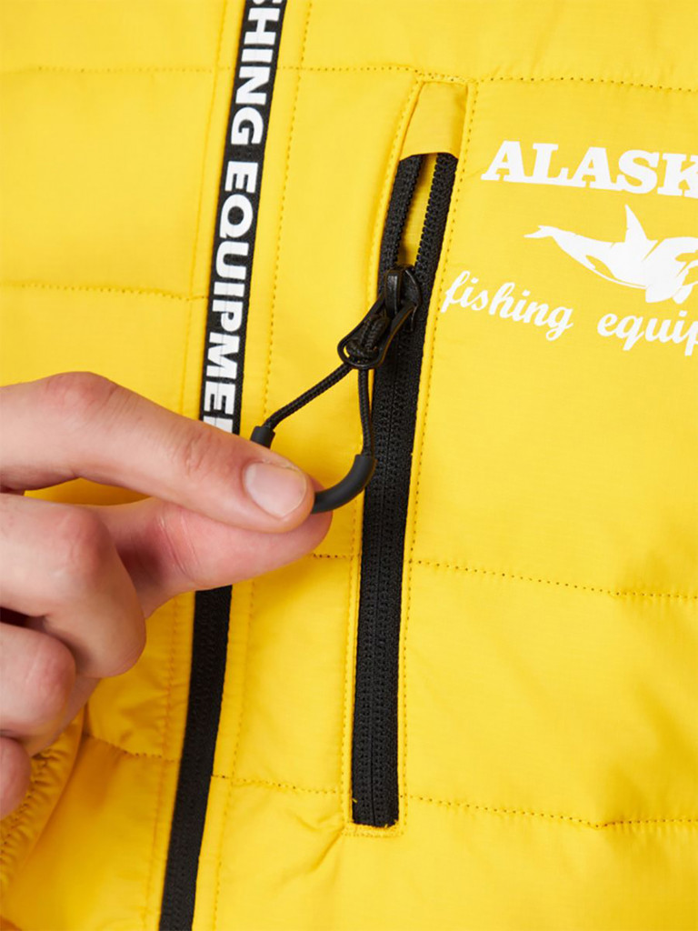 Куртка мужская Alaskan Juneau Yellow утепленная стеганая для рыбалки и охоты