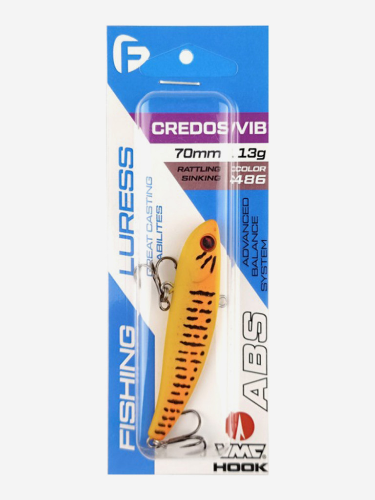 Воблер F-FISHING Credos Vib 70S 70мм 13г 486 Тонущий
