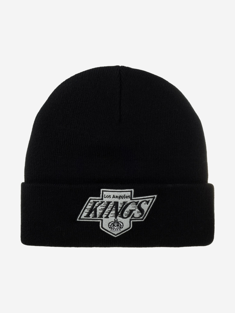Шапка с отворотом MITCHELL NESS EU175-TEAMTALK-BLK Los Angeles Kings NHL (черный)