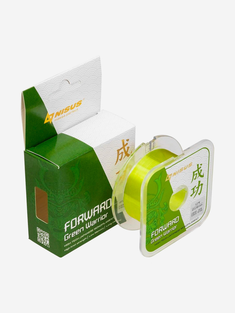 Леска для рыбалки Nisus FORWARD Green Warrior Nylon 0,181мм, 100м, 2,9кг, оливковый