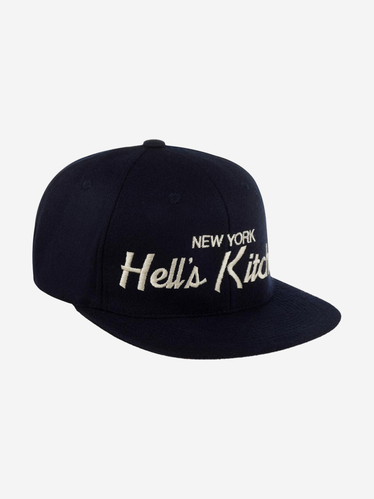 Бейсболка с прямым козырьком HOOD 100-MWL001-NY022-NY Hell's Kitchen, NY (синий)