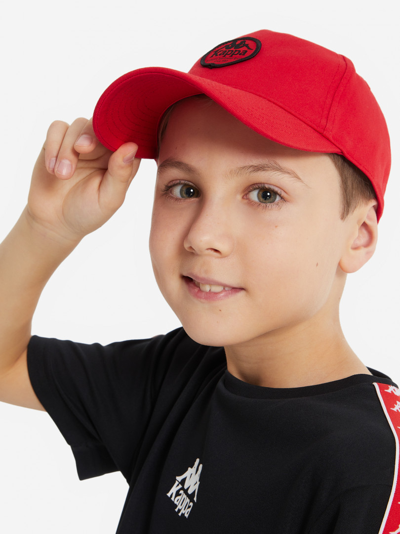 фото Бейсболка для мальчиков kappa, красный
