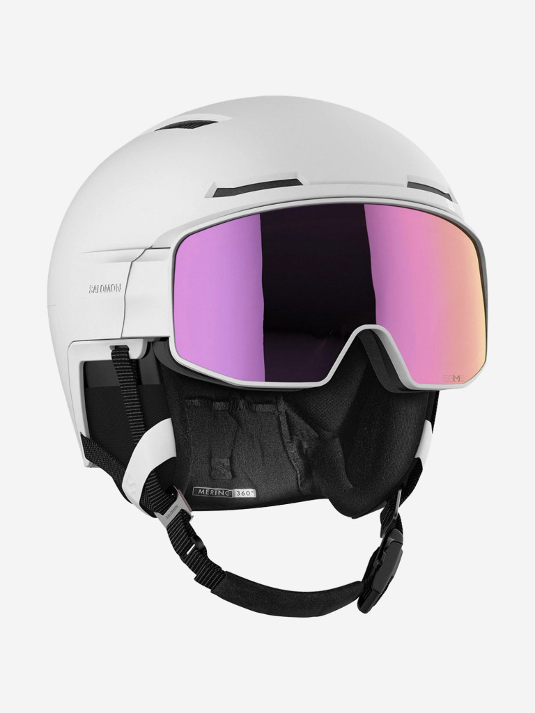 Горнолыжный шлем с визором Salomon Driver Prime Sigma Plus Белый Cat. 2+3 (с доп. визором)