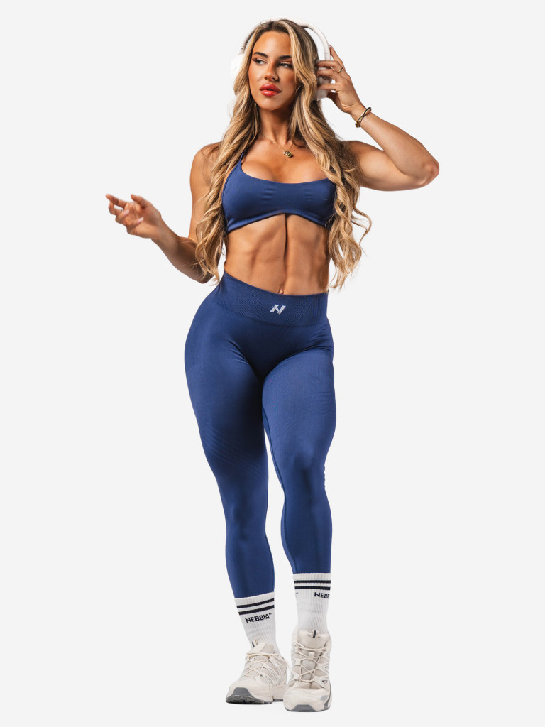 Топ спортивный женский NEBBIA Lift-Up Sports Bra FLOW SEAMLESS 495