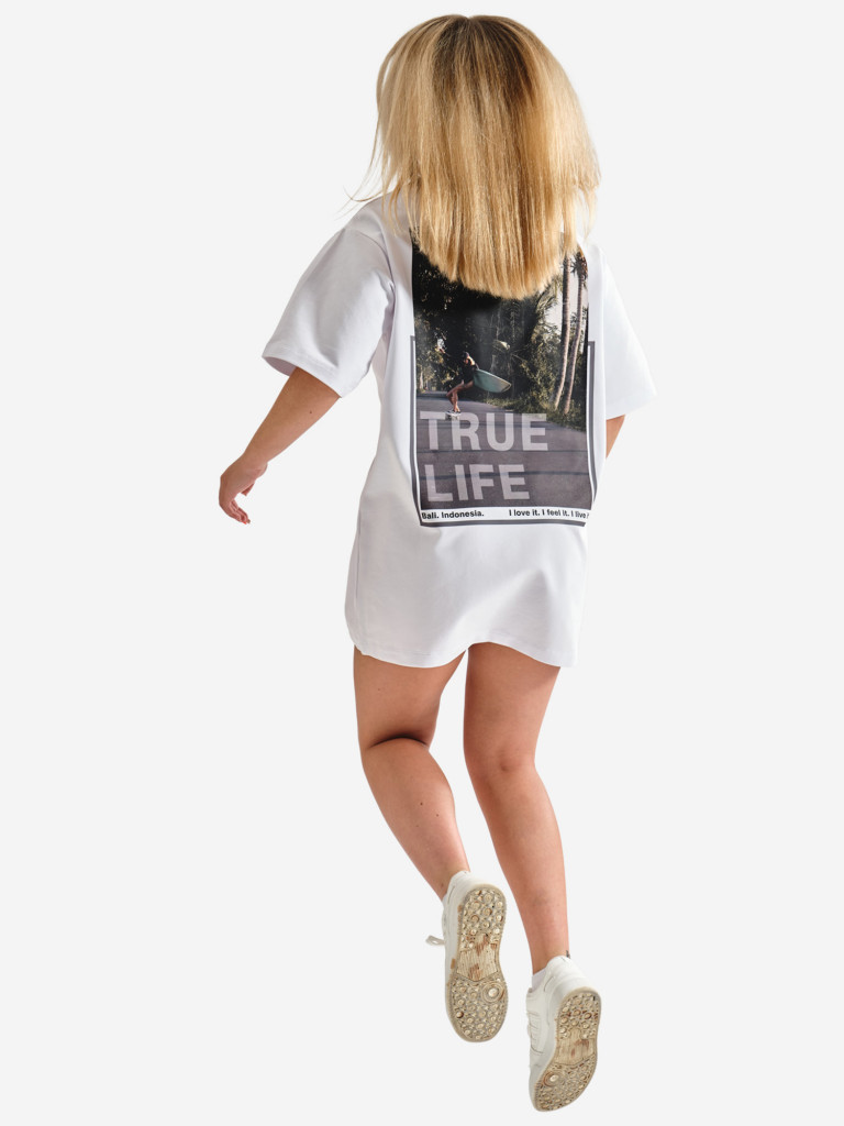 Платье-футболка женская Surfskate white BESRF