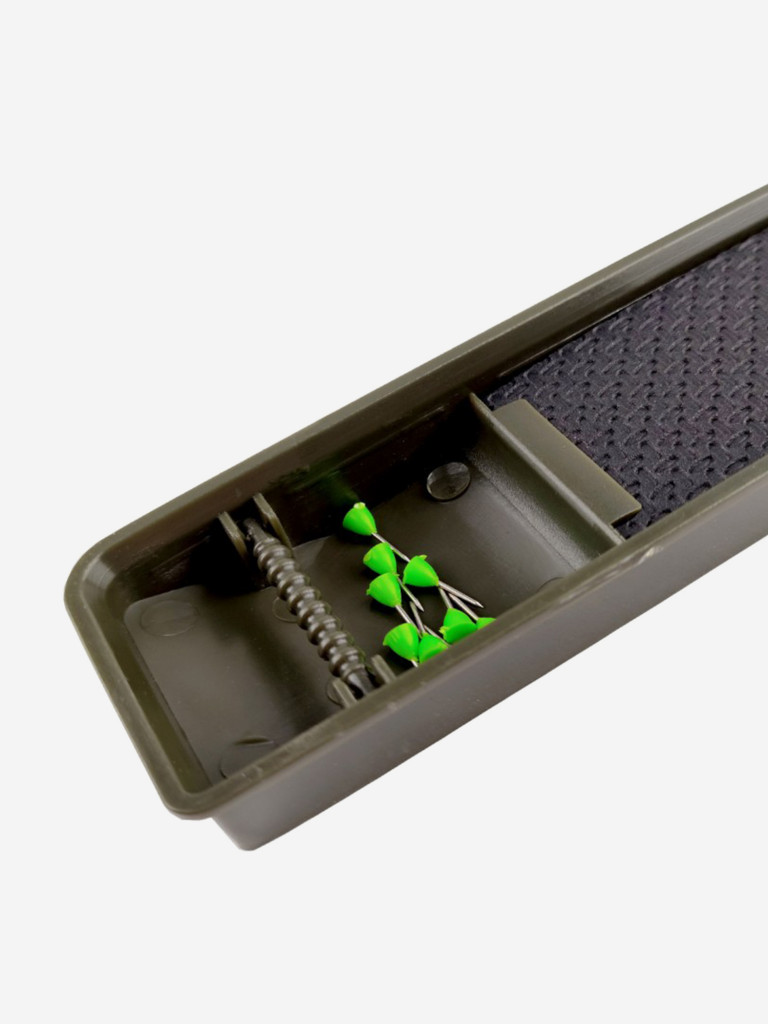 Поводочница карповая CARP PRO Rig Box для монтажа + 9 зеленых булавок