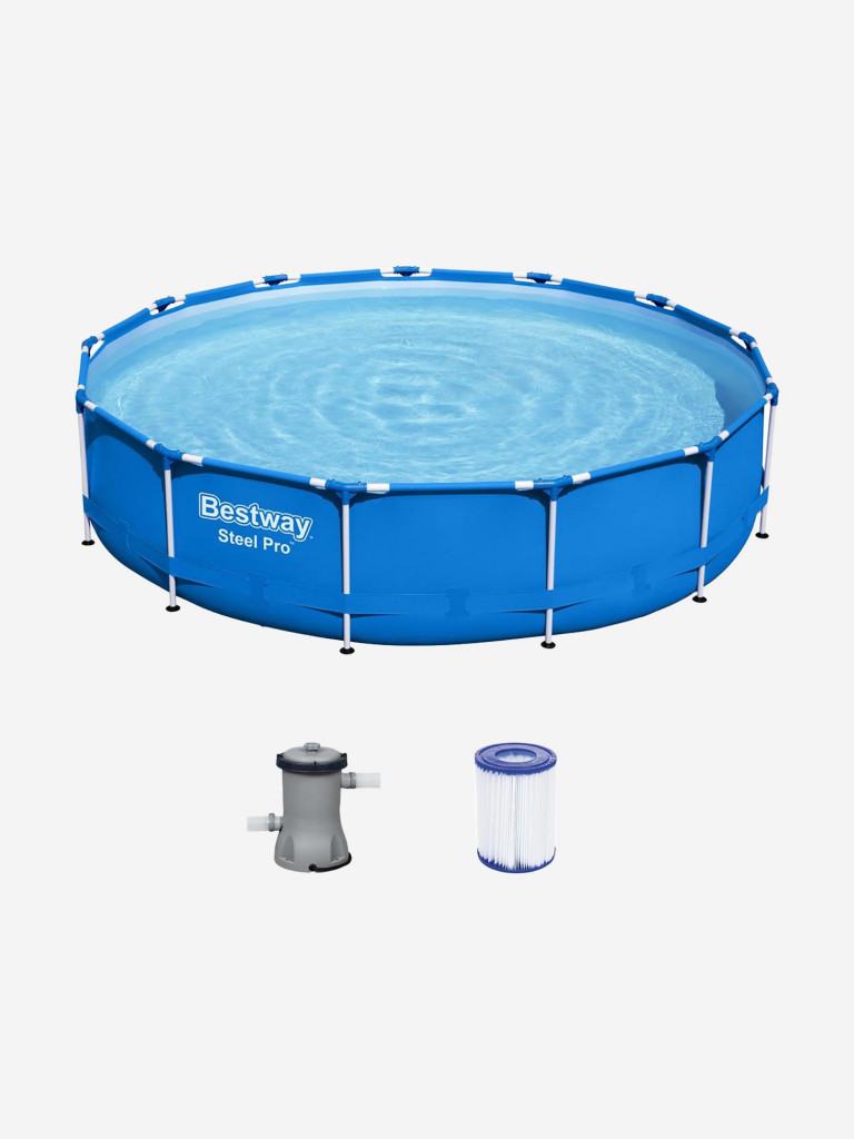 Бассейн Bestway 5612E каркасный Steel Pro396х84 см, объем 8680 л