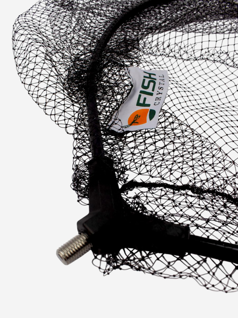 Голова для подсачека сетка чёрная леска, ячейка 7 мм, рамка алюминий