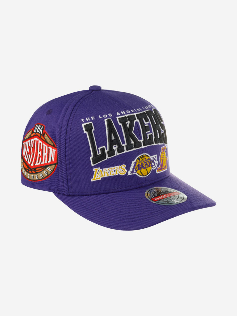 Бейсболка MITCHELL NESS HHSSINTL1264-LALPURP Los Angeles Lakers NBA (фиолетовый)