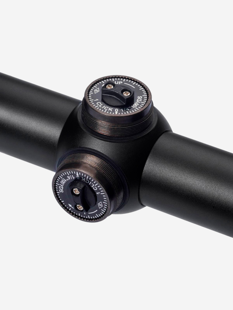 Прицел Gaut Quartz 2-7x32, AO-параллакс, сетка 3 (Mil-Dot) нить, без подсветки, 25.4мм, поправки 1/4 МОА