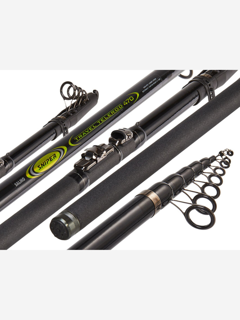 Удилище для рыбалки поплавочное с кольцами Salmo Sniper TRAVEL TELEROD 4.70, рабочая длина 4,7м, вес 380гр