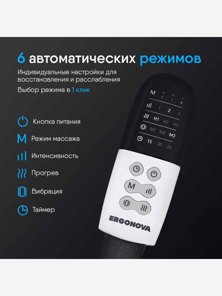 Массажер лимфодренажный для ног электрический FootBase 2.0 прессотерапия с подогревом