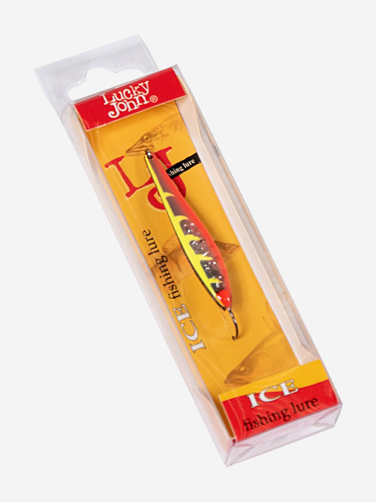 Блесна вертикальная Lucky John зимняя MODEL S-2 с впаянным крючком, вес 3 г