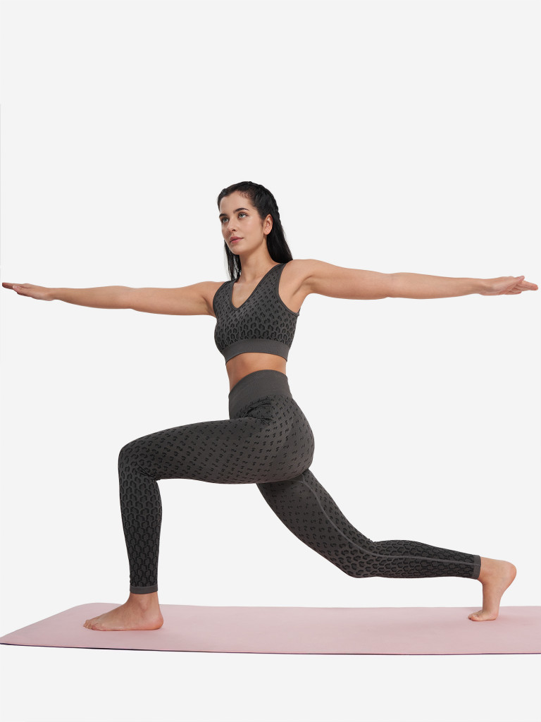 Легинсы женские Demix HighFlow Yoga Seamless Gfx