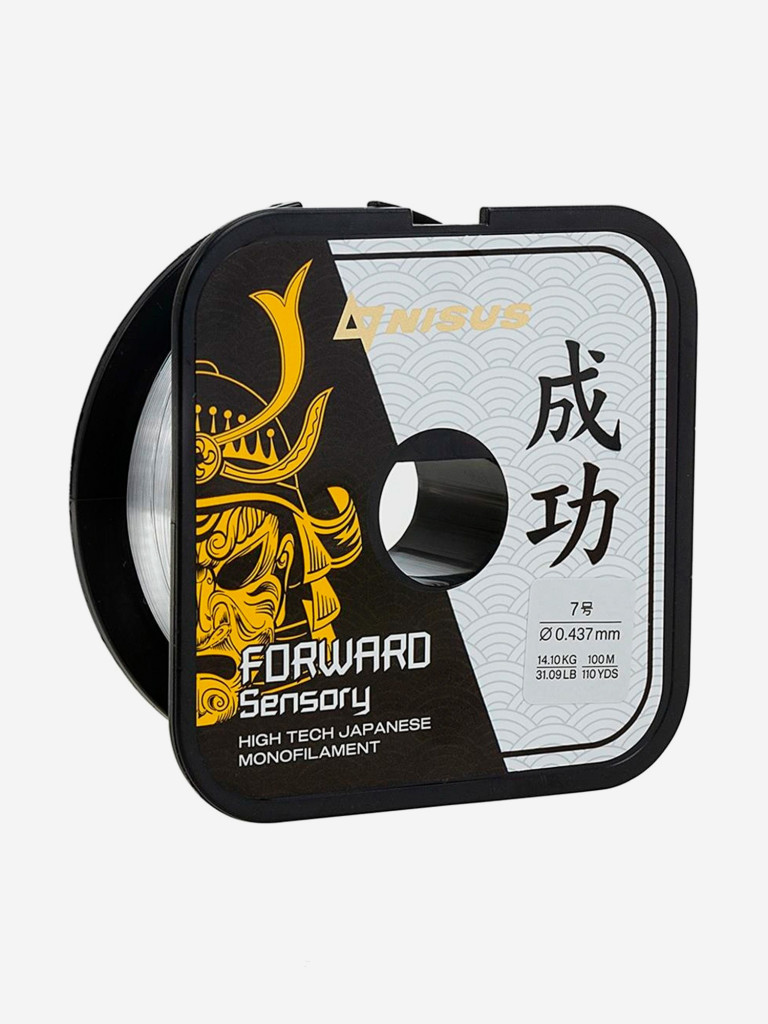Леска для рыбалки Nisus FORWARD Sensory Nylon 0,437мм, 100м, 14,1кг, прозрачный