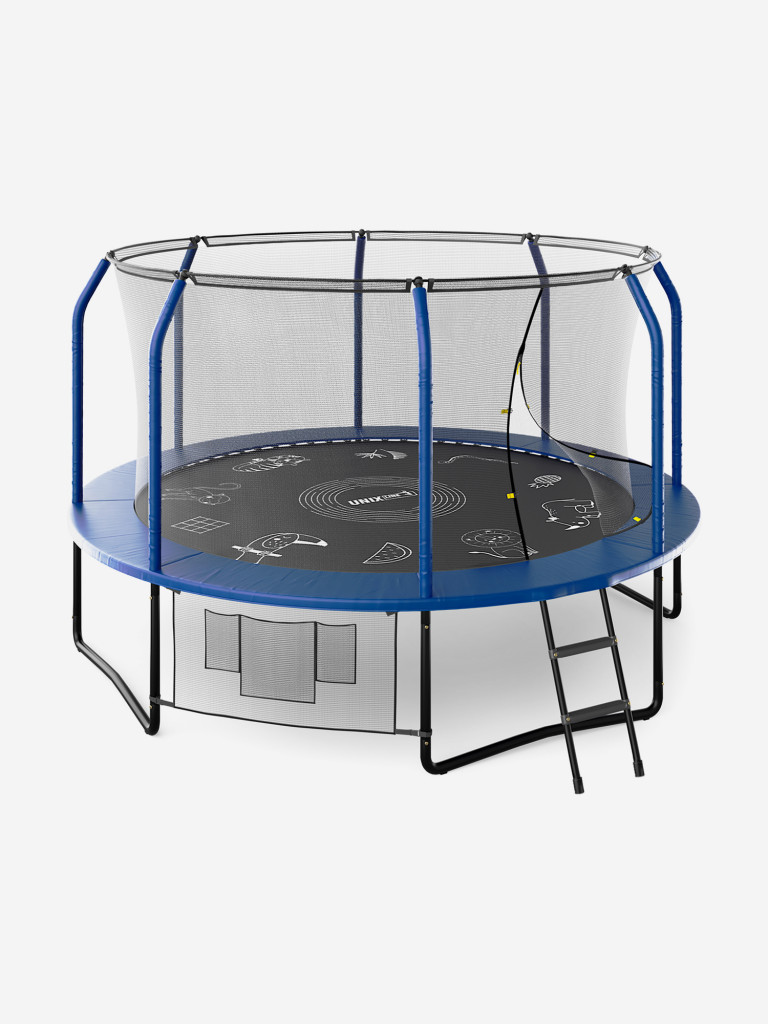 Батут UNIX Line SUPREME GAME 12 ft (blue)