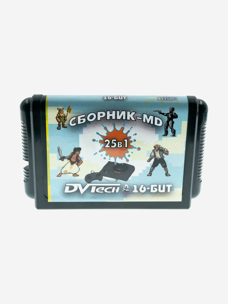 Картридж игровой DVTech 25 в 1 (на русском) 16bit