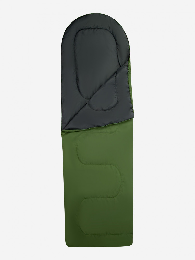 Спальный мешок Outventure Comfort +20 правосторонний, Зеленый