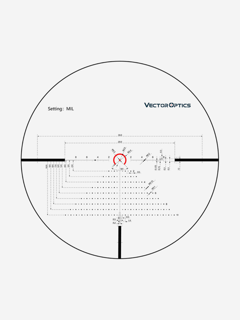 Прицел оптический Vector Optics Constantine 1-8x, с подсветкой
