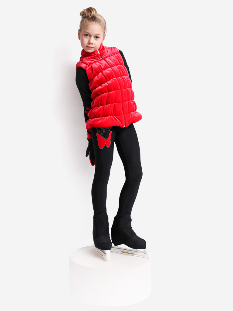 Жилетка для фигурного катания детская бархатная IceDress