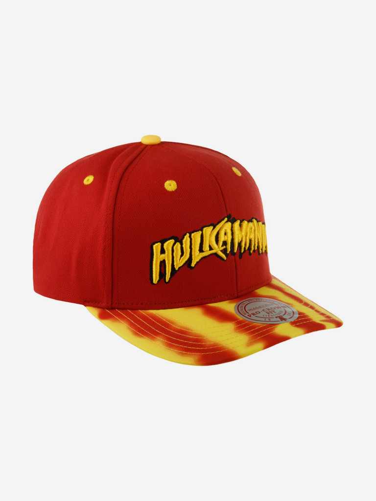 Бейсболка MITCHELL NESS HP8263-TTTRED1 Hulkamania Hulk Hogan WWE (красный)